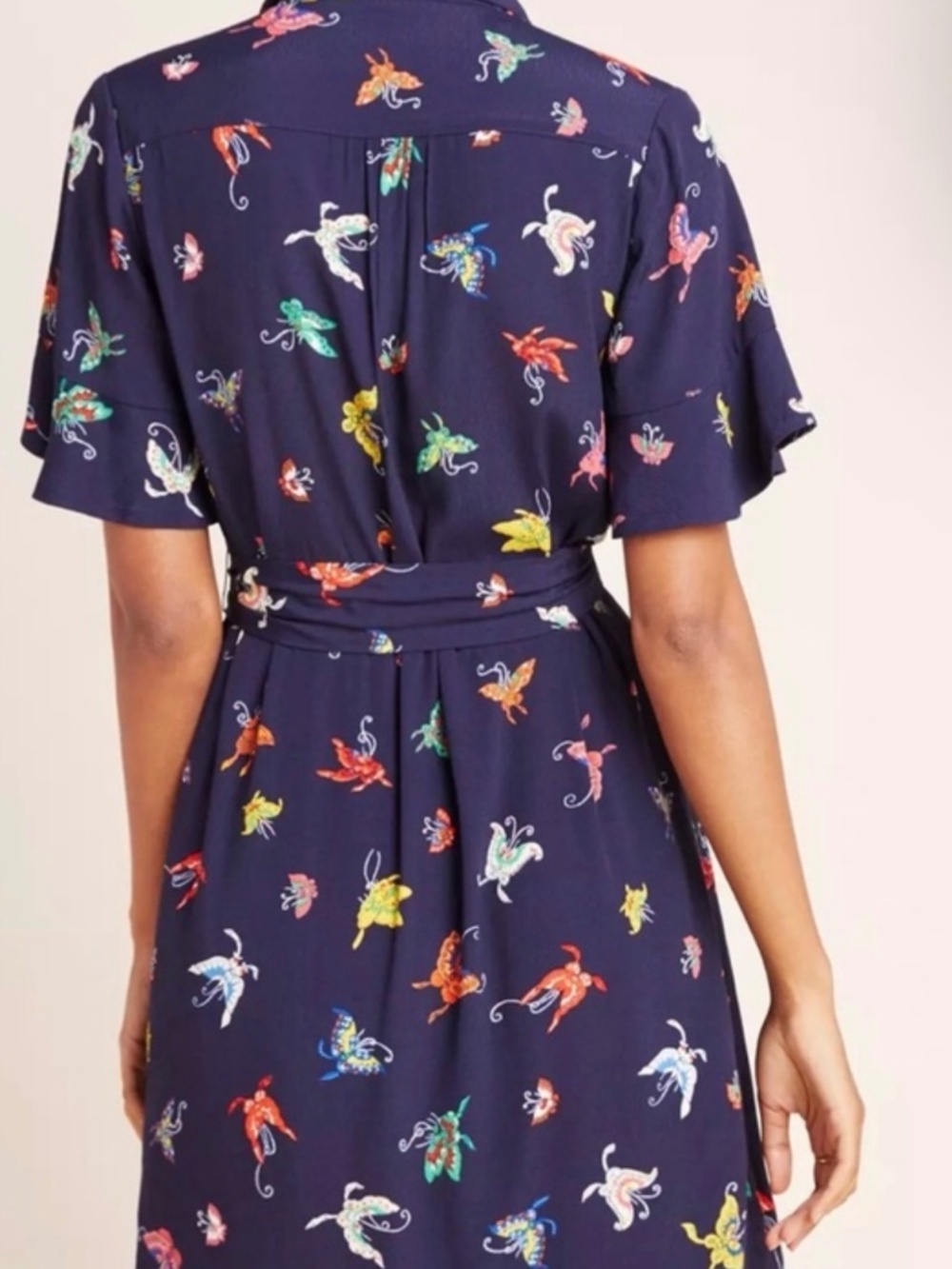 Maeve Anthropologie Butterfly Flutterby Dress M - Picture 2 of 5